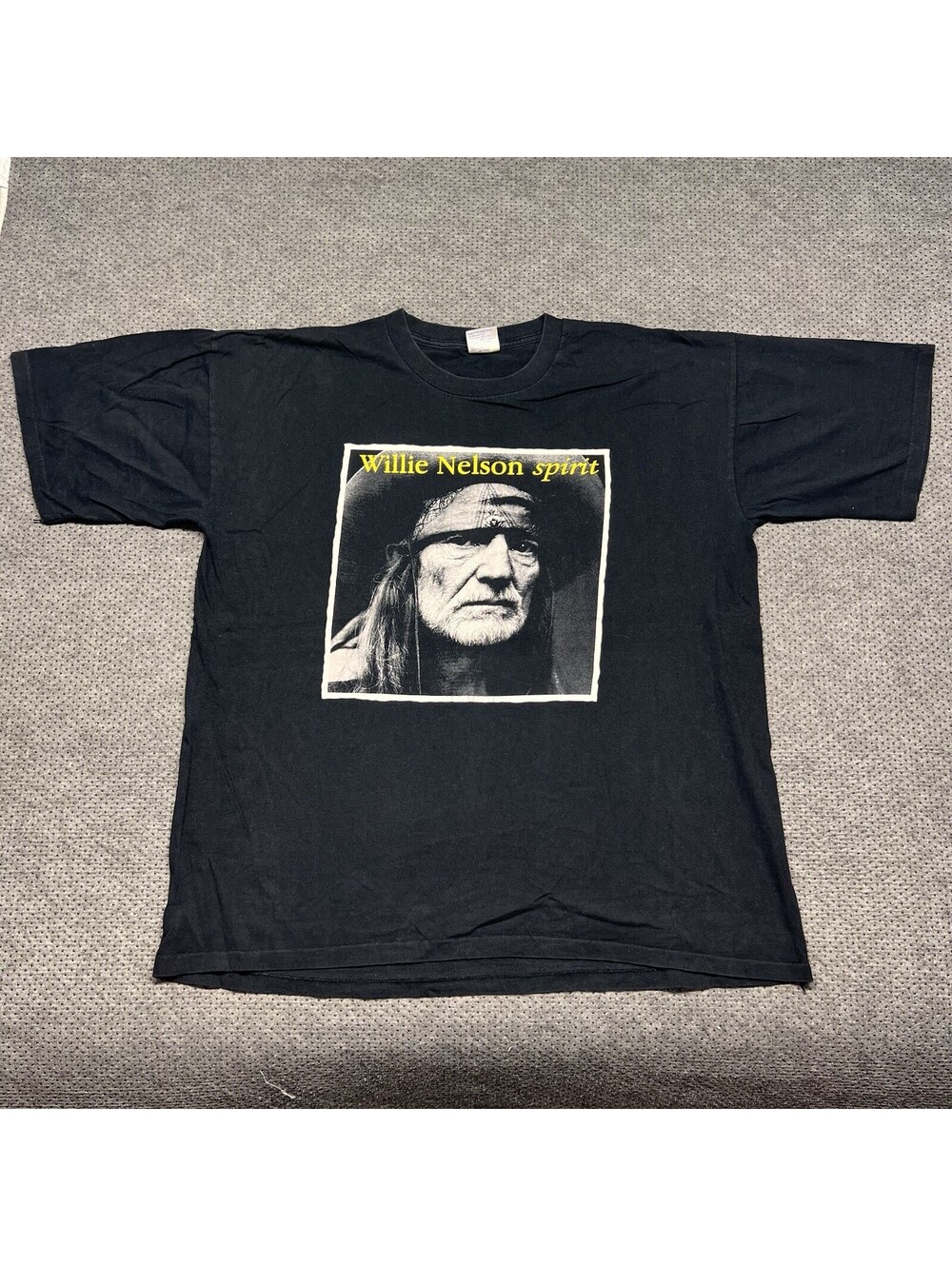 Vintage 90s Willie Nelson Country Band Tour T-Shirt XXL Rare Men’s Black